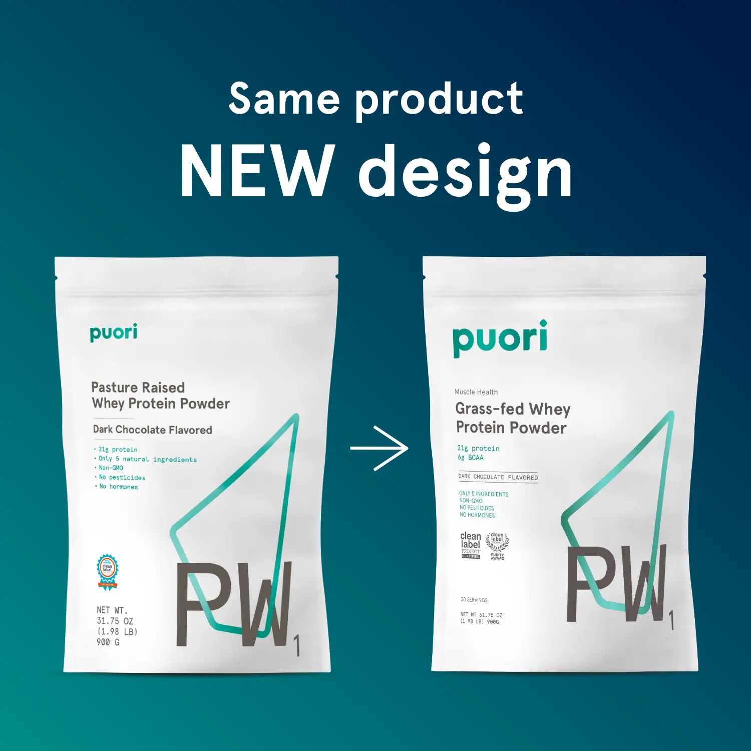PW1 - Grass-fed Whey Protein with Dark Chocolate